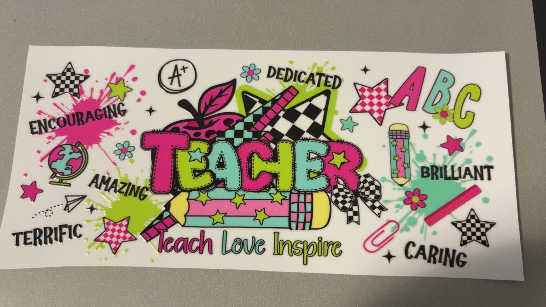 Teacher, checkered star