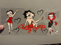 Betty Boop with black hearts