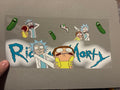 Rick & Morty in the logo