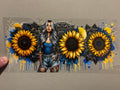 1 sunflower then a girl