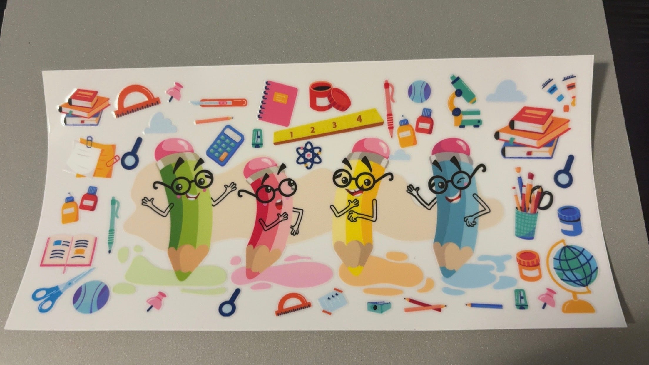 Pencils with glasses