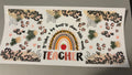 Teacher, cheetah background, cheetah rainbow
