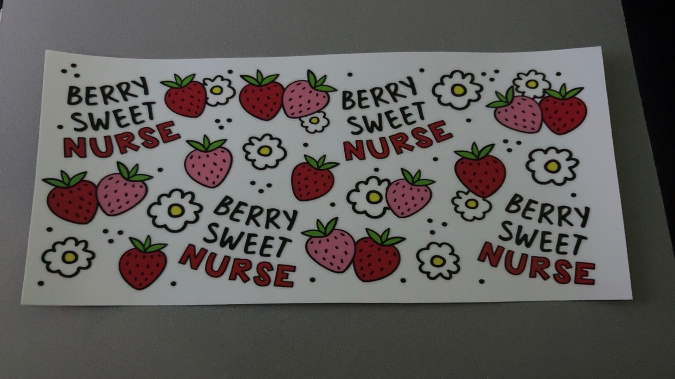 Berry sweet nurse with strawberries