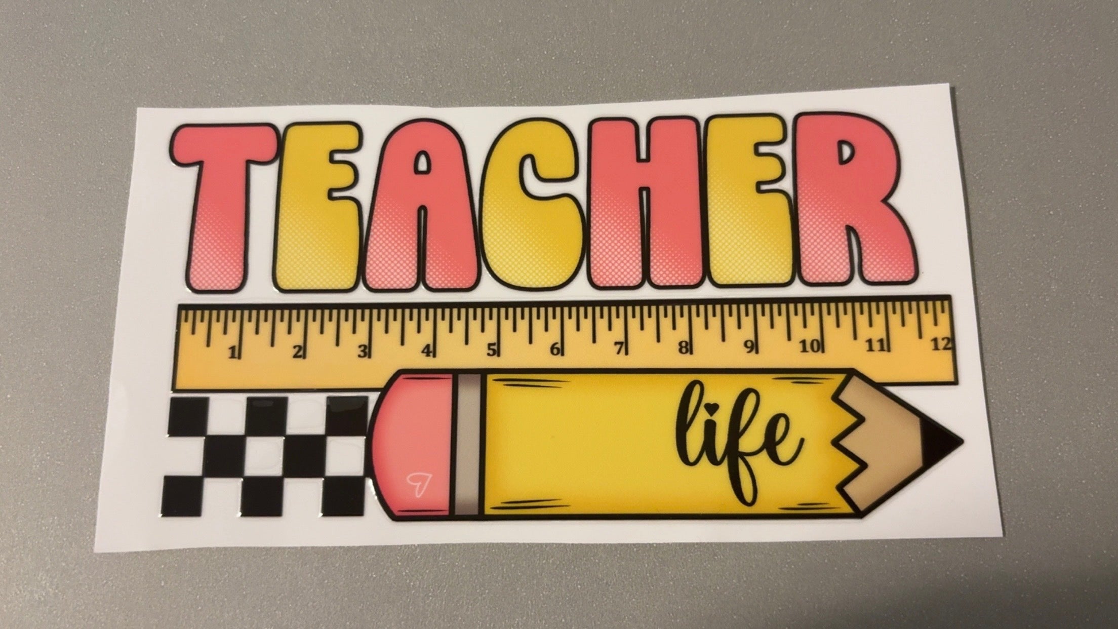 Teacher life, ruler, pencil