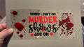 My murder shows are on with blood splats