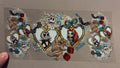 Jack & Sally in gold hearts, red dice