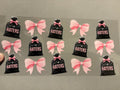 Haters trash bags, pink bows