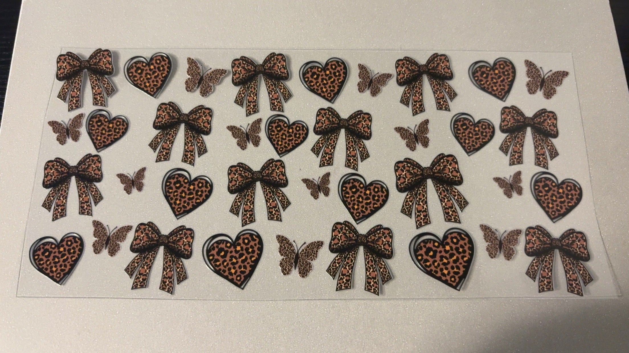 Cheetah Bows, Hearts & Butterflies