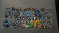 Vet Tech, stethoscope, syringe, bones, paw prints, cats, bird