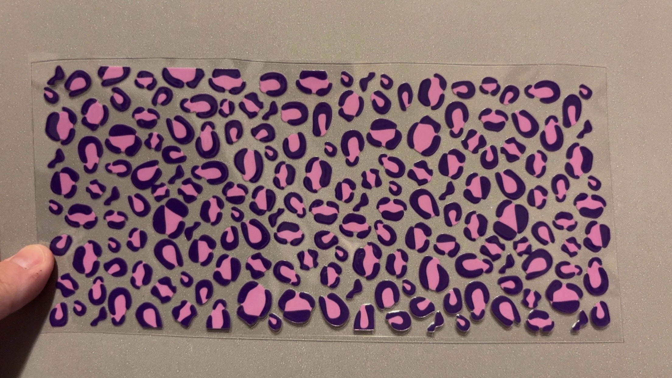 Pink & purple cheetah print