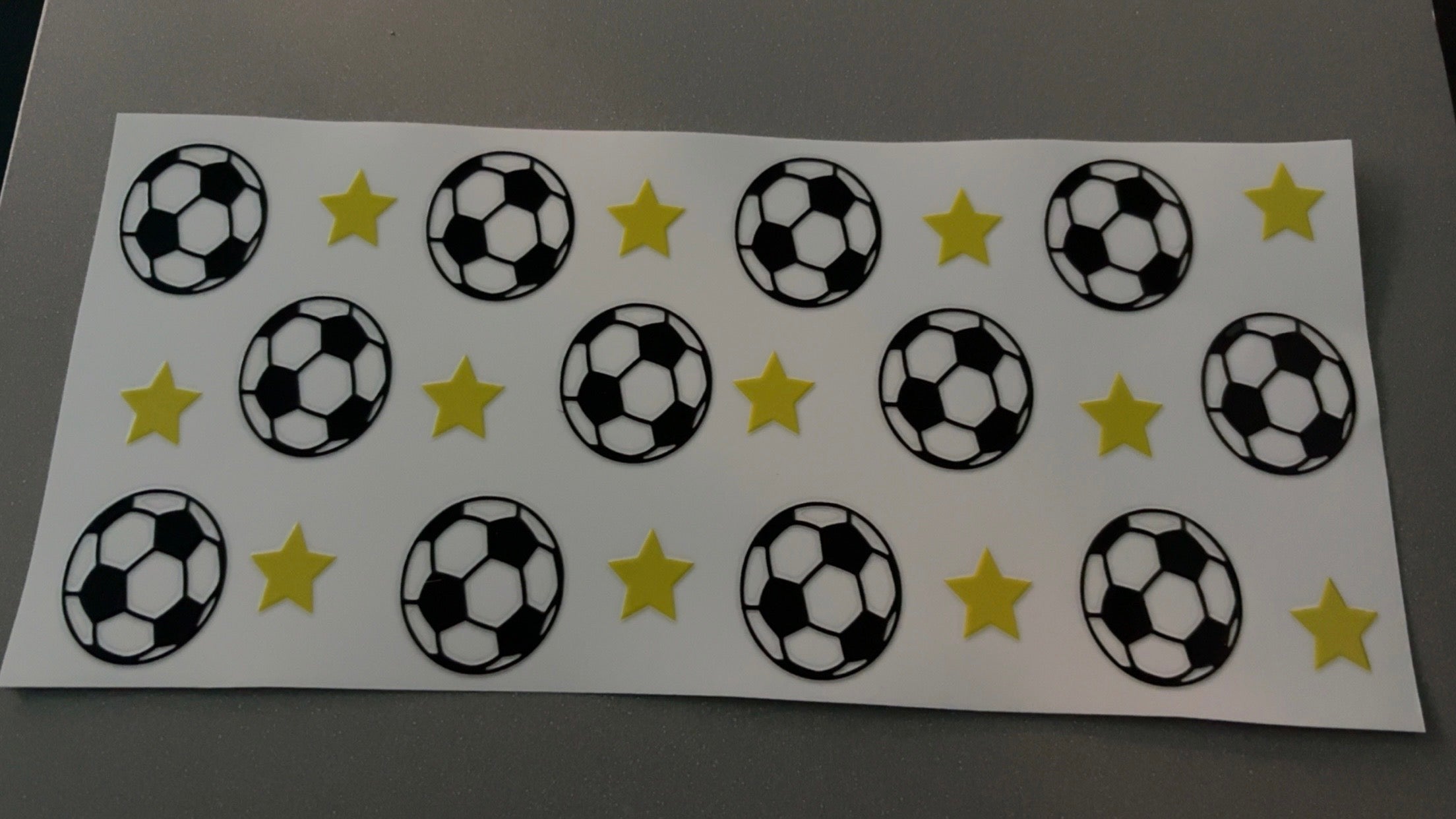 Soccer balls with stars