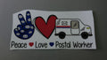 Peace, love, postal worker
