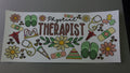 Physical Therapist, crocs, flowers, bandaids