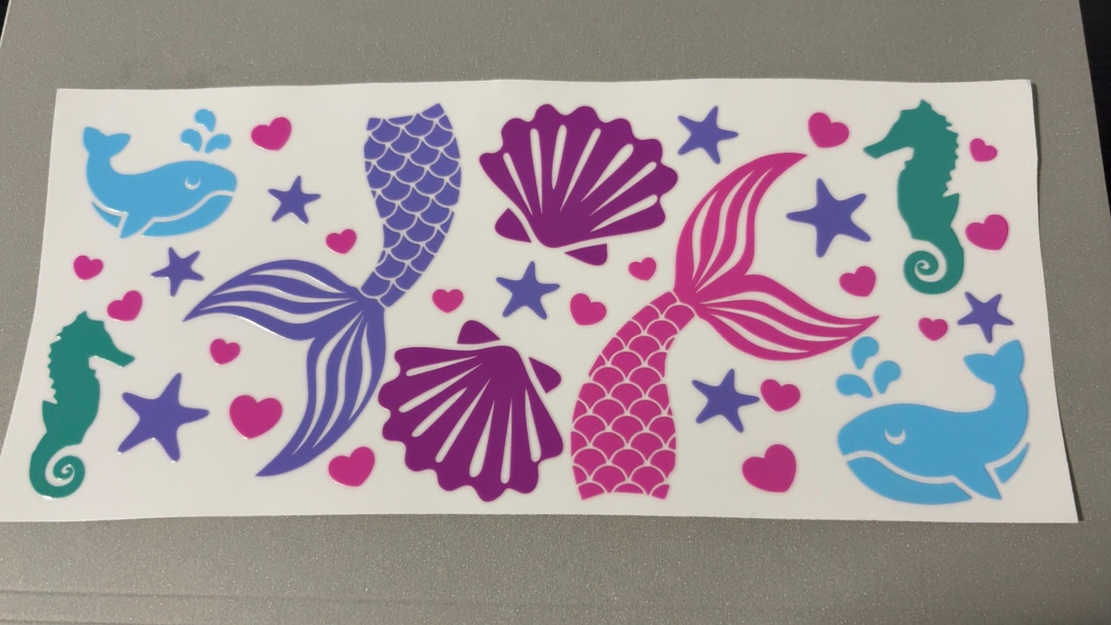 Mermaid tails, shells, whales, seahorses, stars & hearts