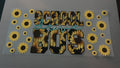 School Bus Drive, sunflowers