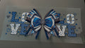 Detroit Lions with sparkle bow