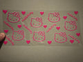 Pink Hello Kitty head, pink hearts