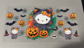 Hello Kitty Halloween with bats & pumpkins
