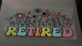 Retired, colorful, flowers