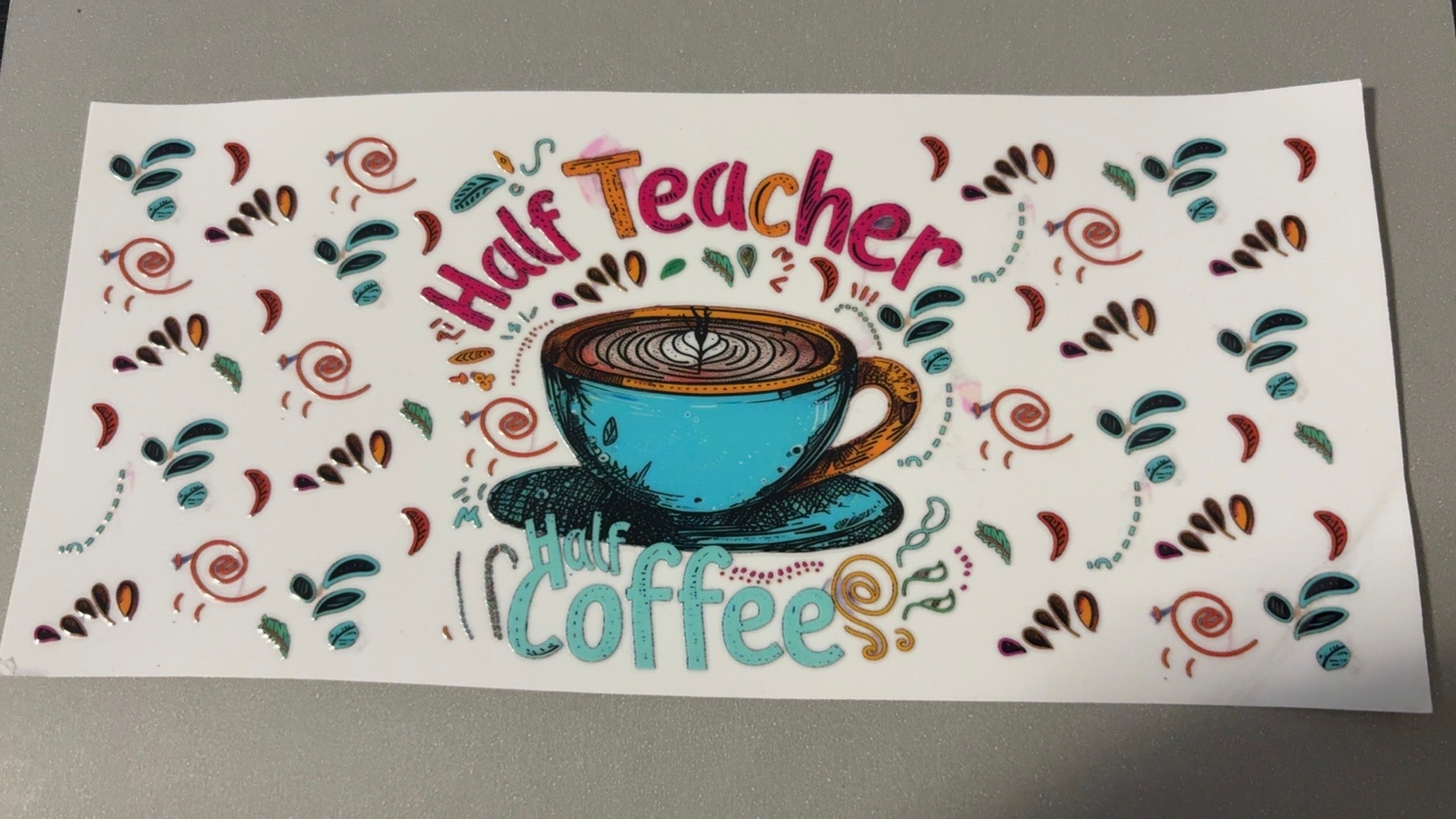 Half teacher, half coffee