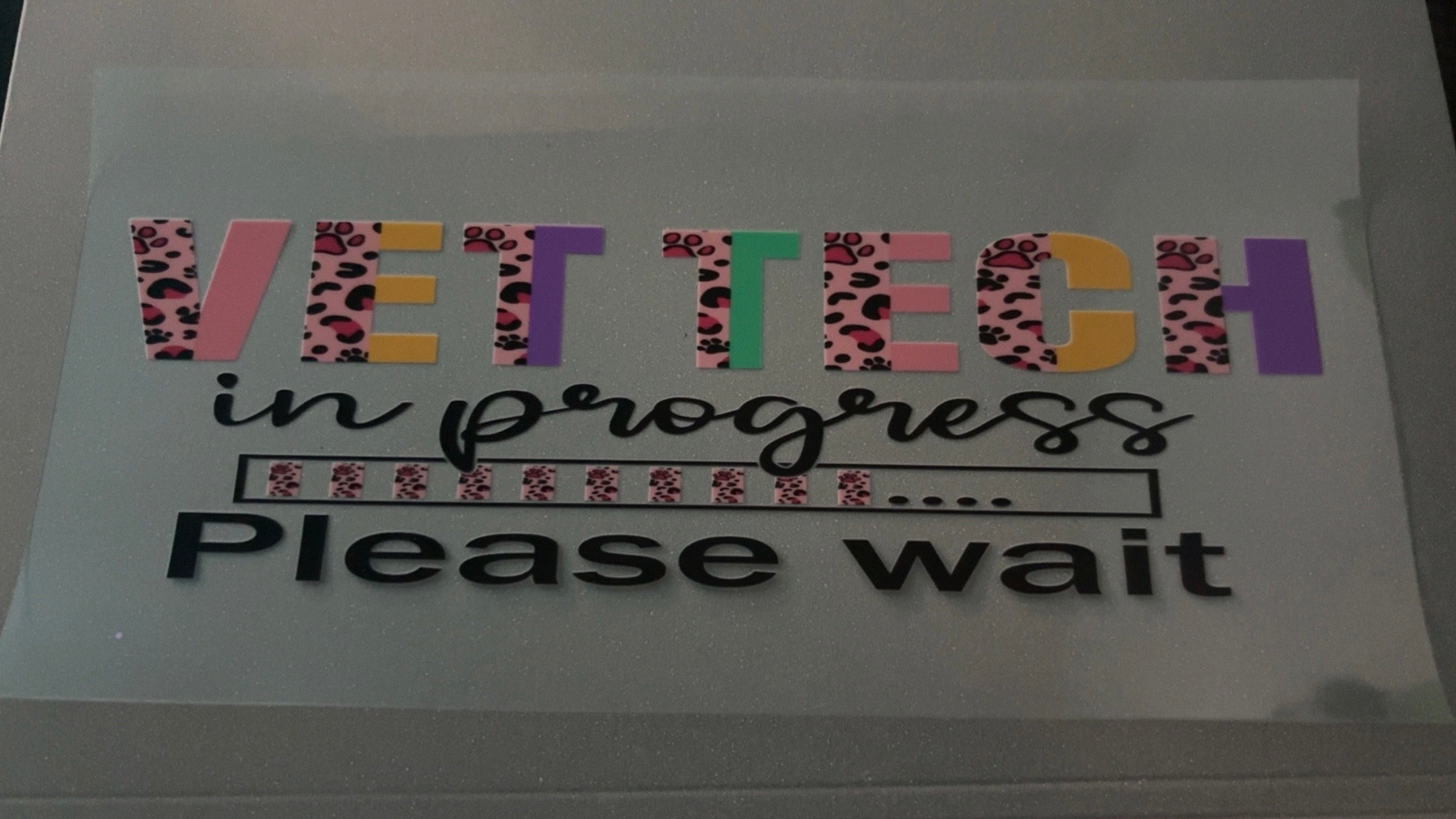 Vet Tech in progress, please wait
