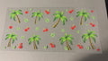 Palm trees, cherries & leaves
