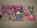 Kuromi, wanna play? playing blocks