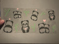 Panda's with bamboo