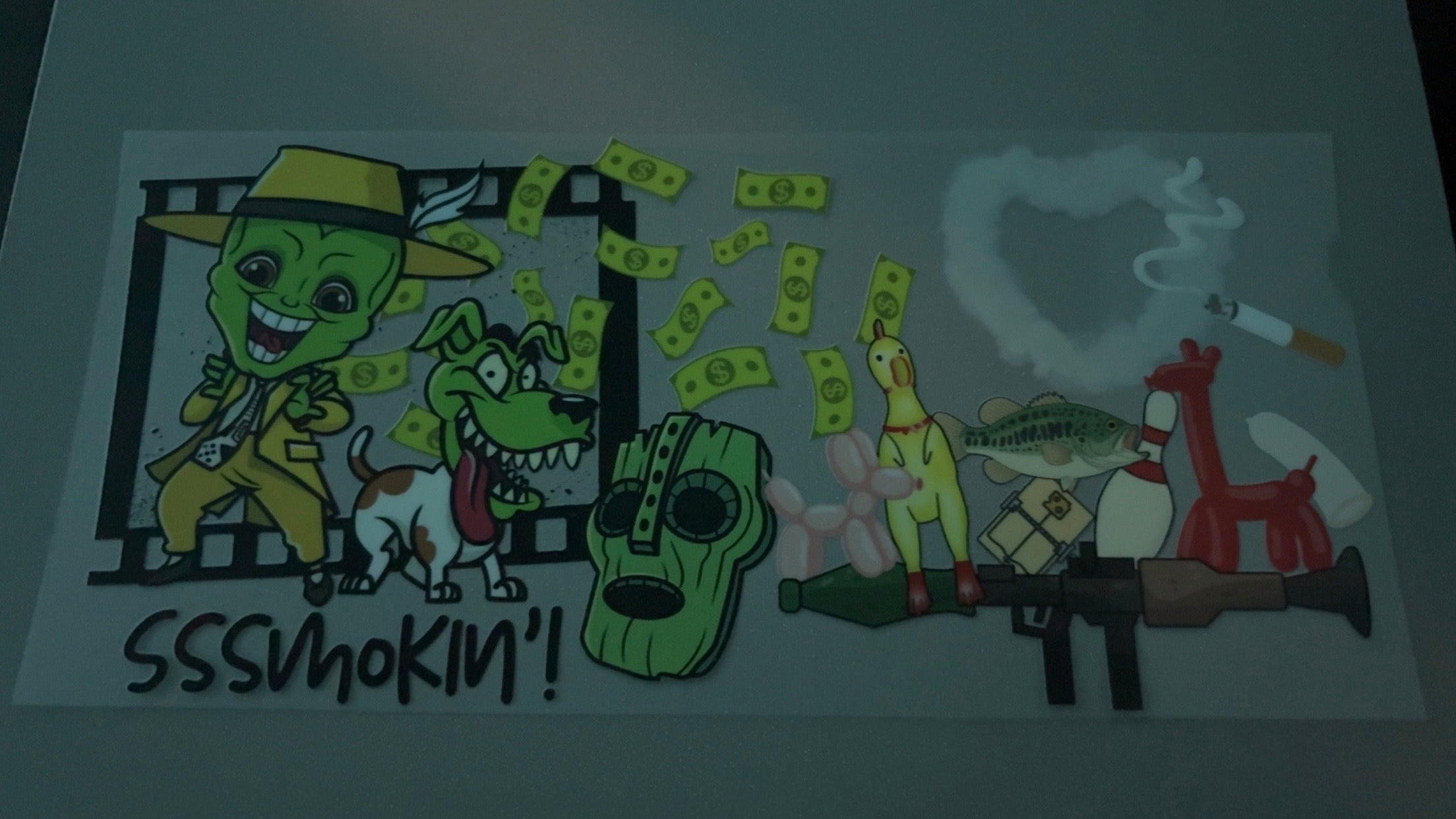 Sssmokin'! Mask, heart cloud