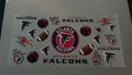 Atlanta Falcons with footballs & logo's