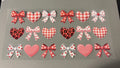 Assorted bows & hearts