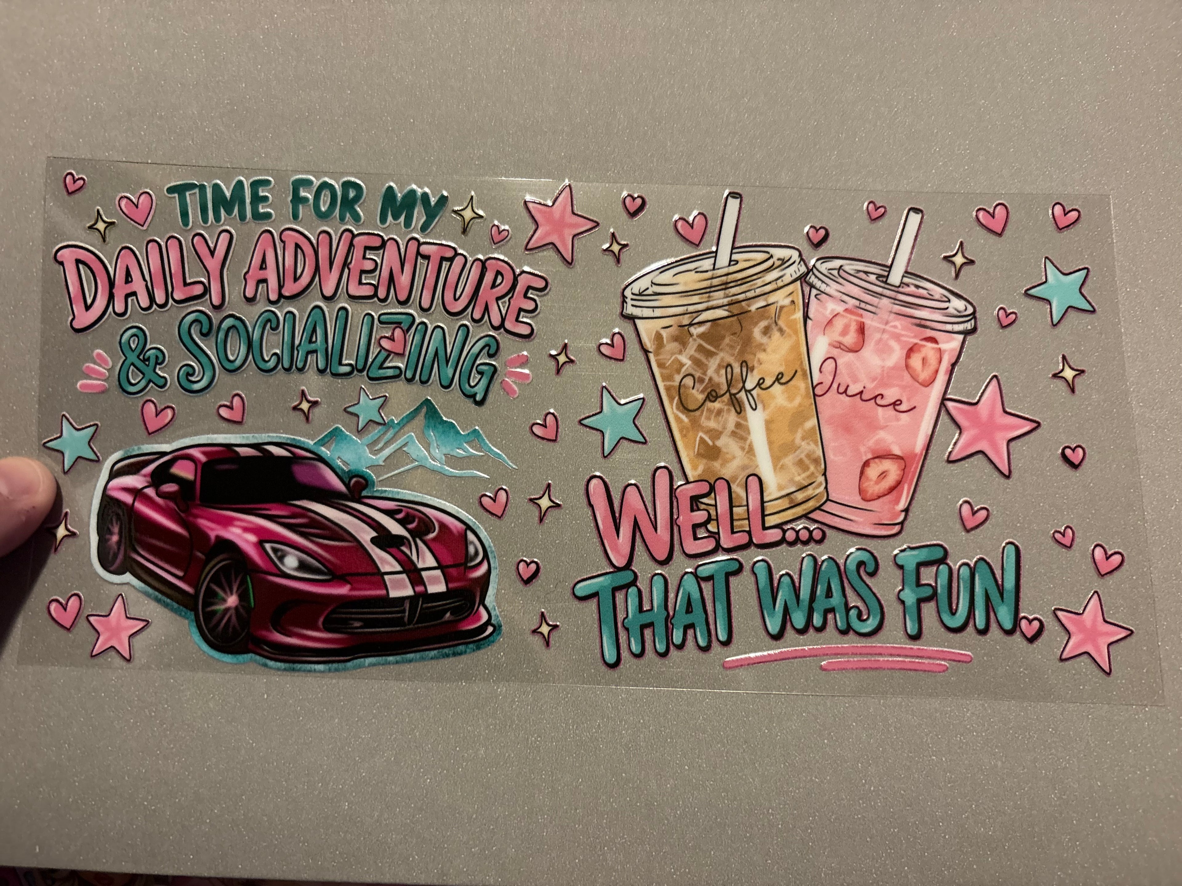 Time for daily adventure & socializing, car & coffee's, stars