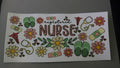 Registered Nurse, crocs, flowers, bandaids