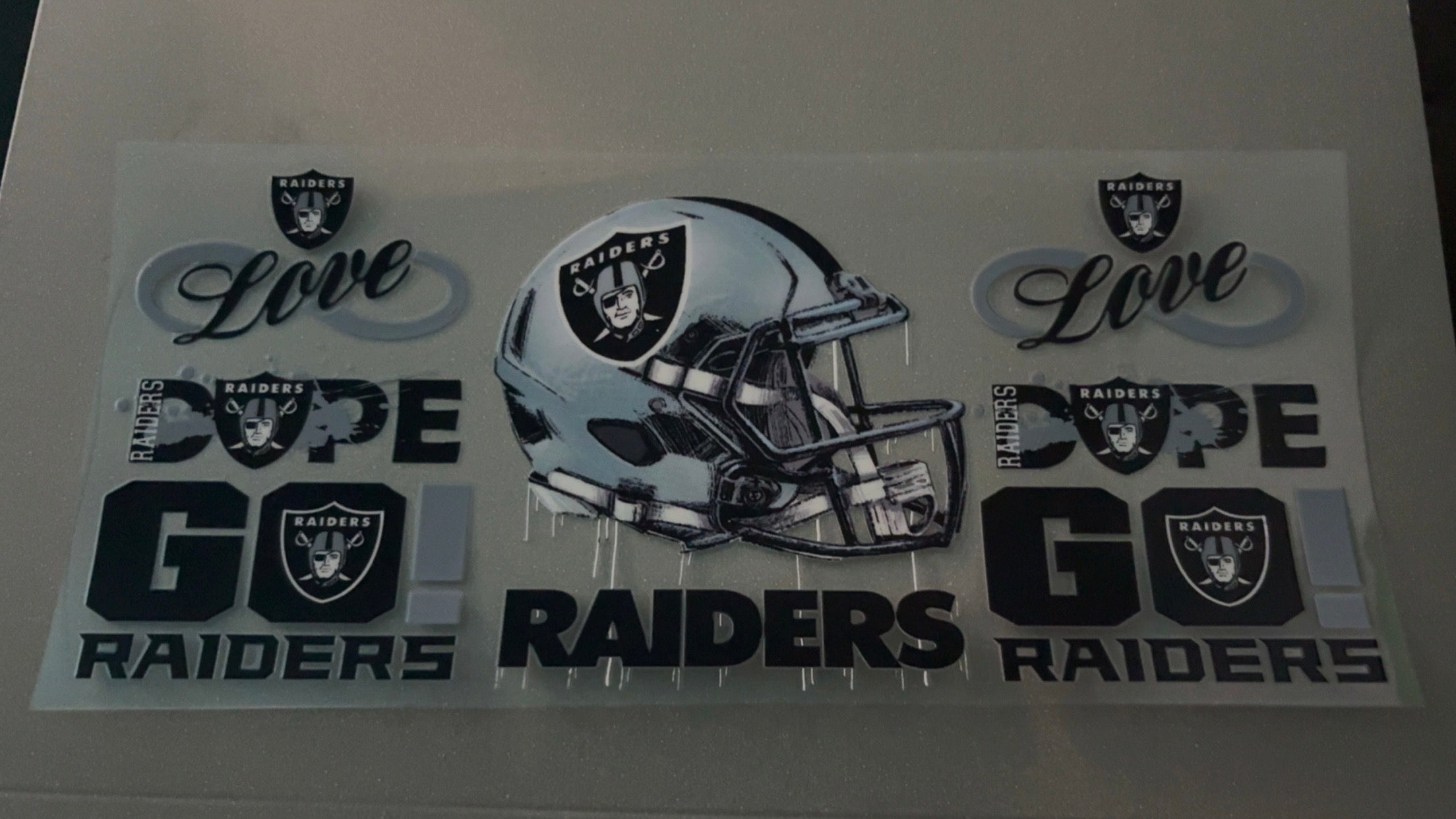 Las Vegas Raiders with Helmet