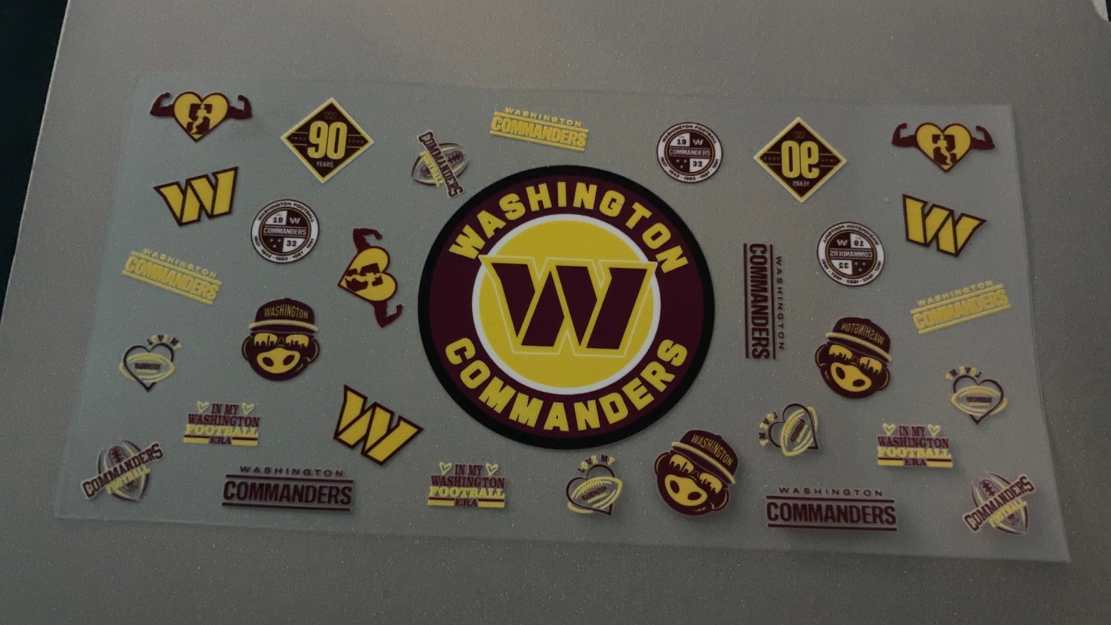Washington Commanders with logo's