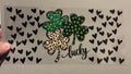 Lucky with clovers & hearts
