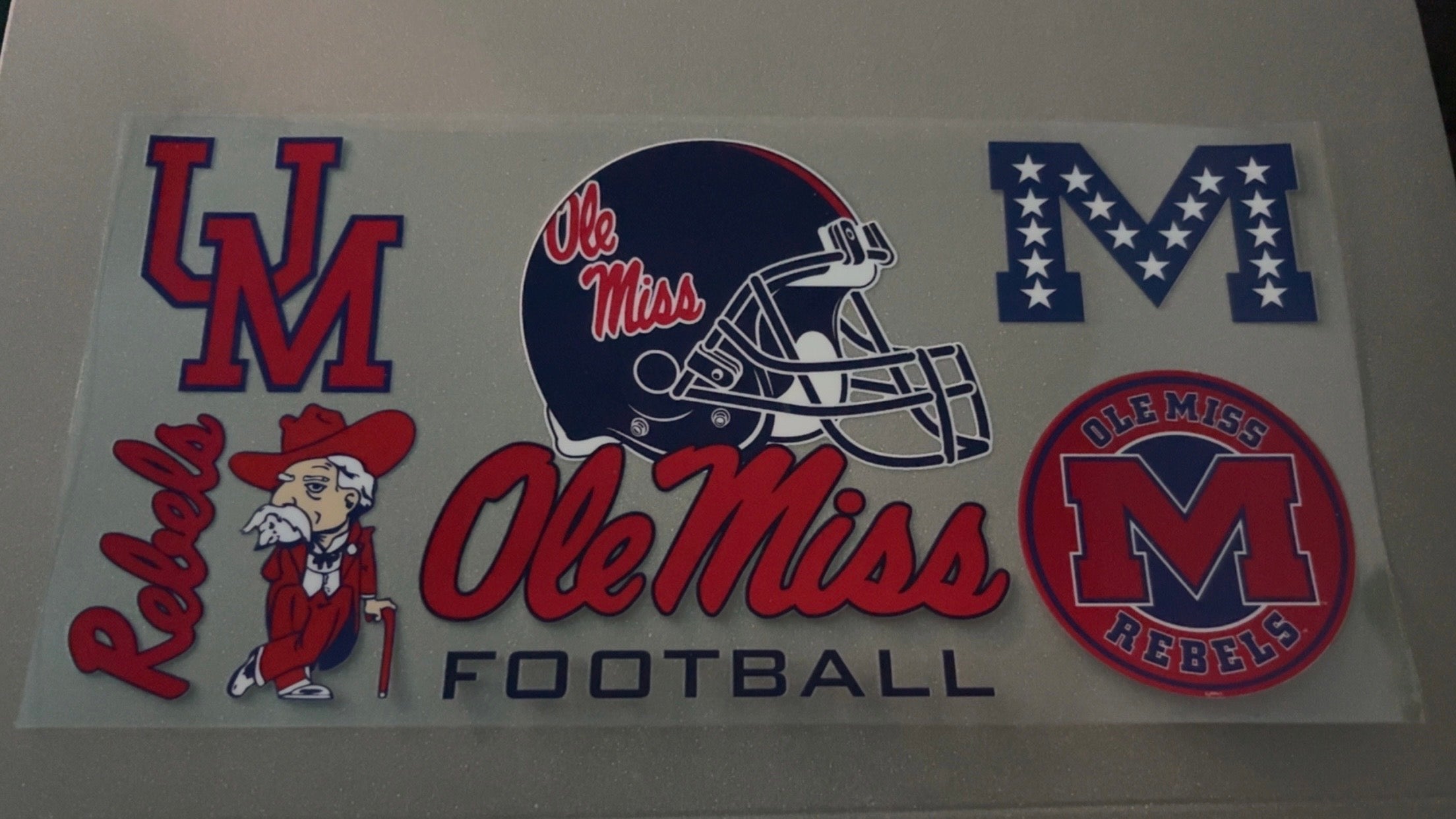 Ole Miss Rebels with helmet & logo