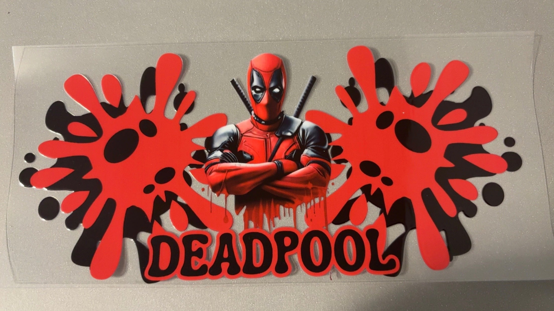 Deadpool with paint splat
