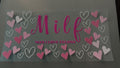 Pink MILF, Man I love Felons, light & dark pink hearts
