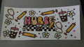 Nurse, yellow syringe, coffee, flowers