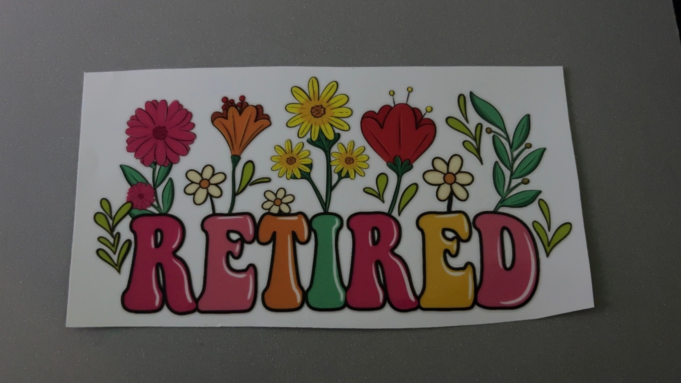 Retired, flowers