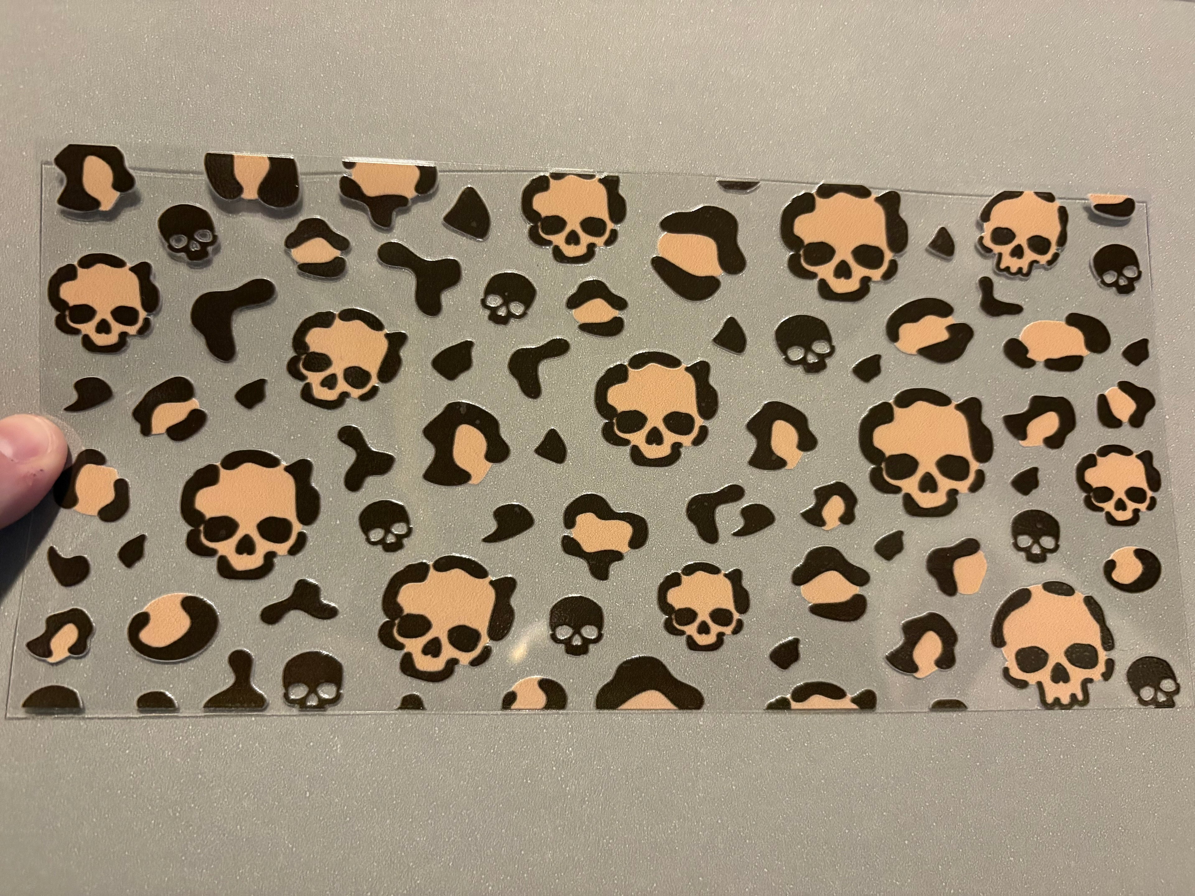 Skull head cheetah print