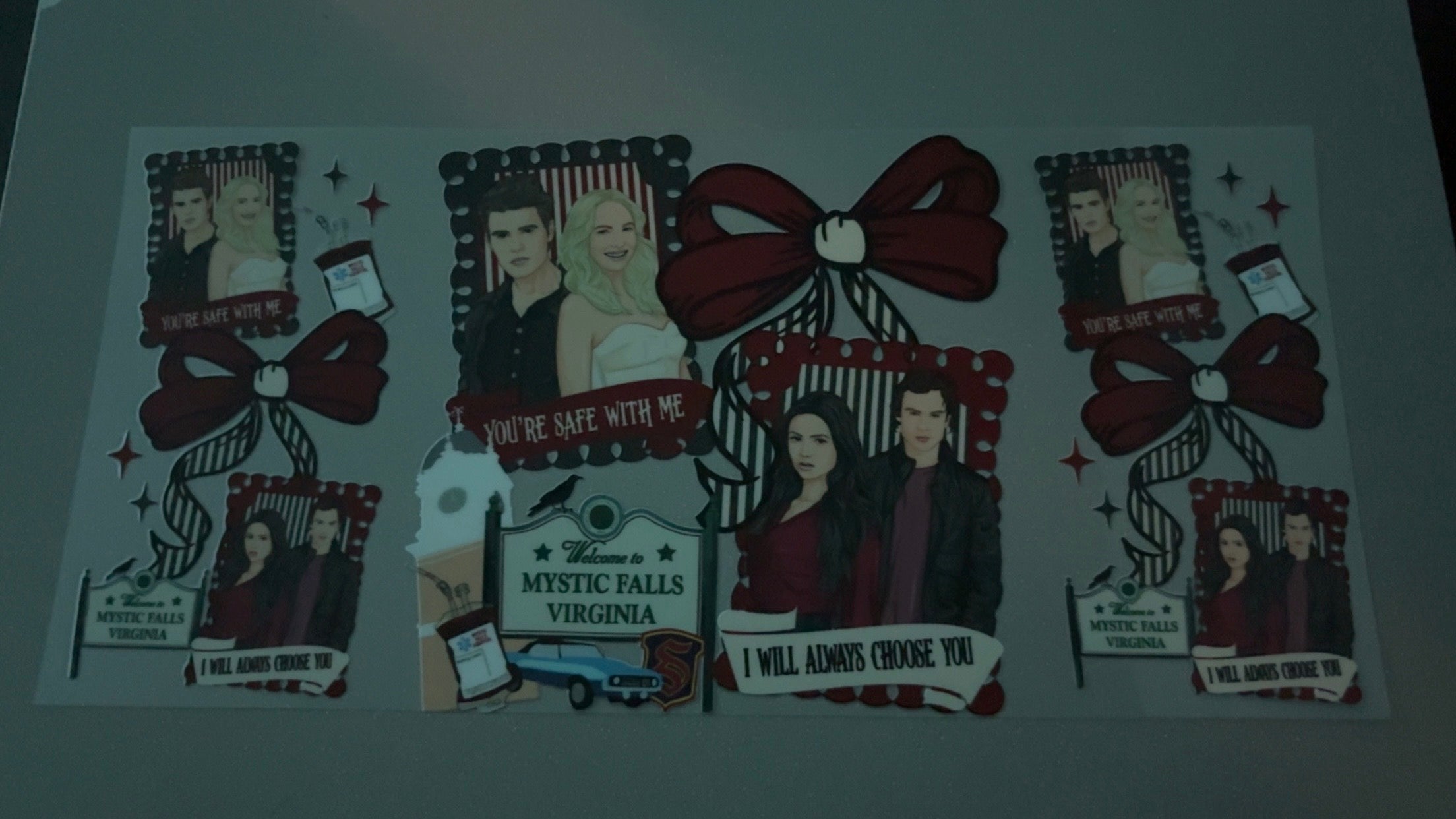 Vampire Diaries, stamps with bows