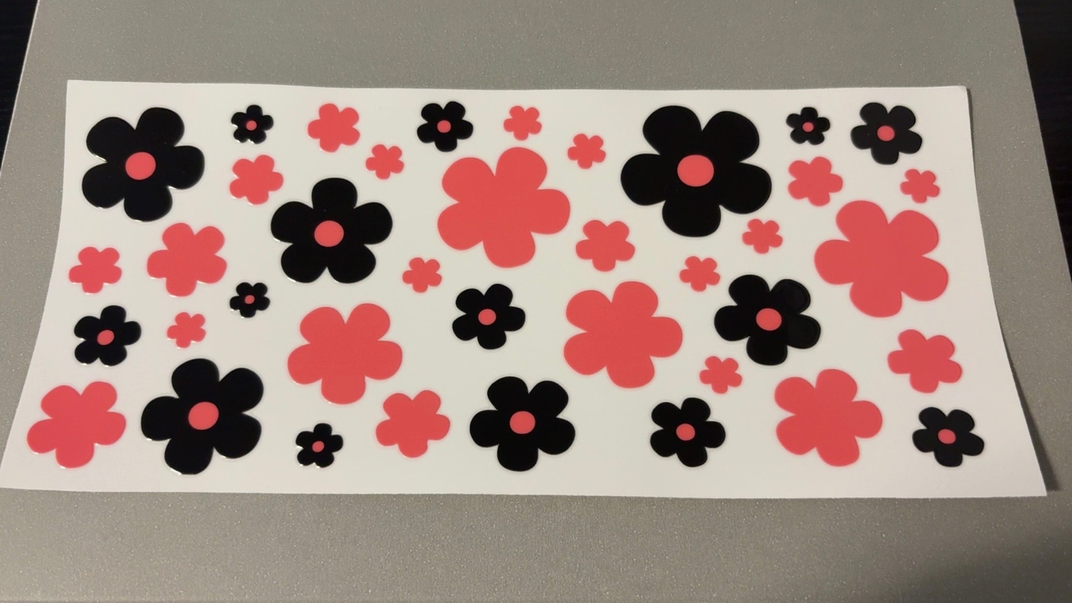 Black & Pink Flowers