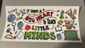 Big heart to teach little minds, back to school chalkboard