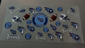 Tennessee Titans with logos, helmets & footballs
