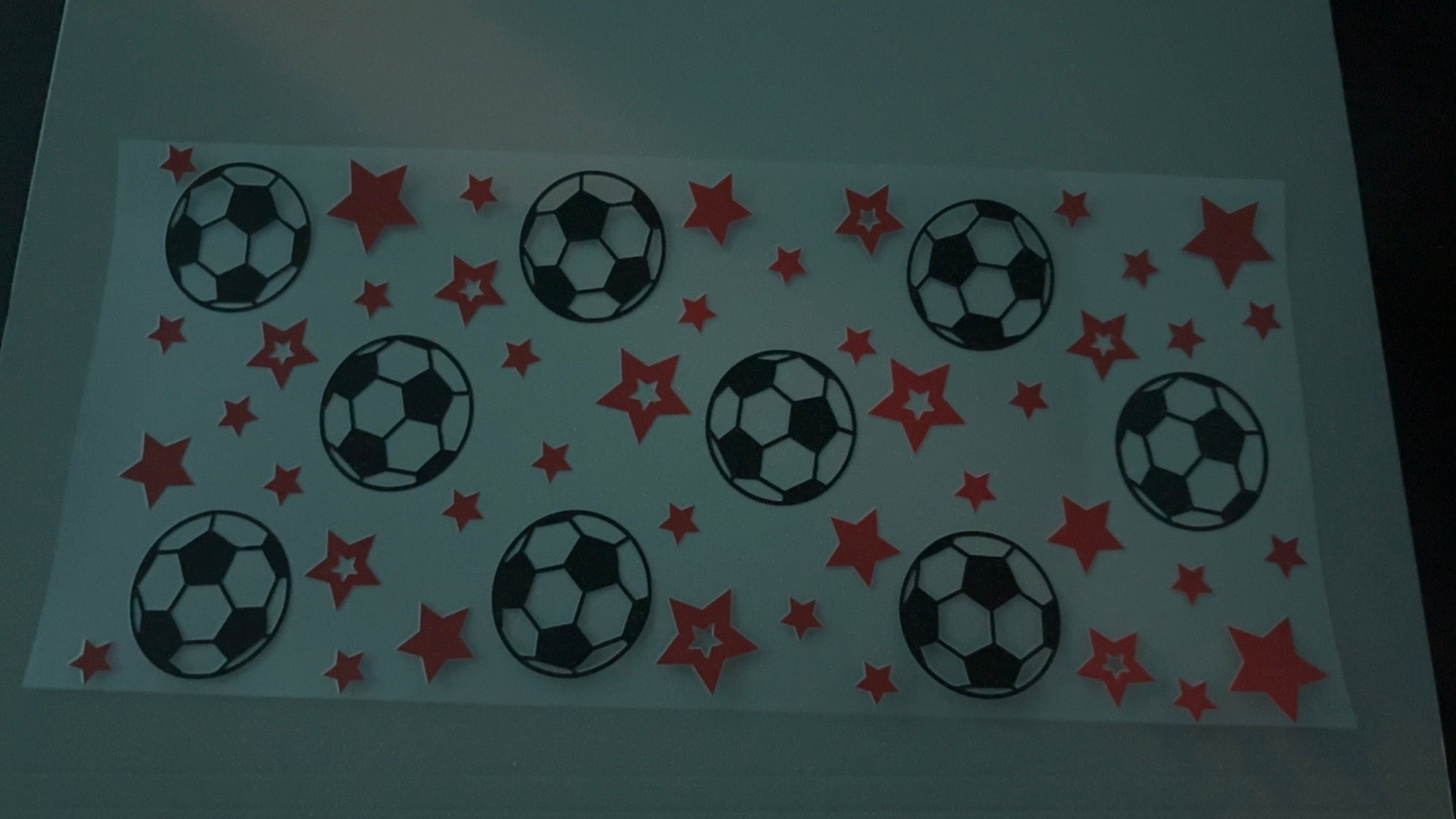 Soccer Balls with red stars