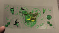 Oogie boogie in a green disney head, green dice, green bats