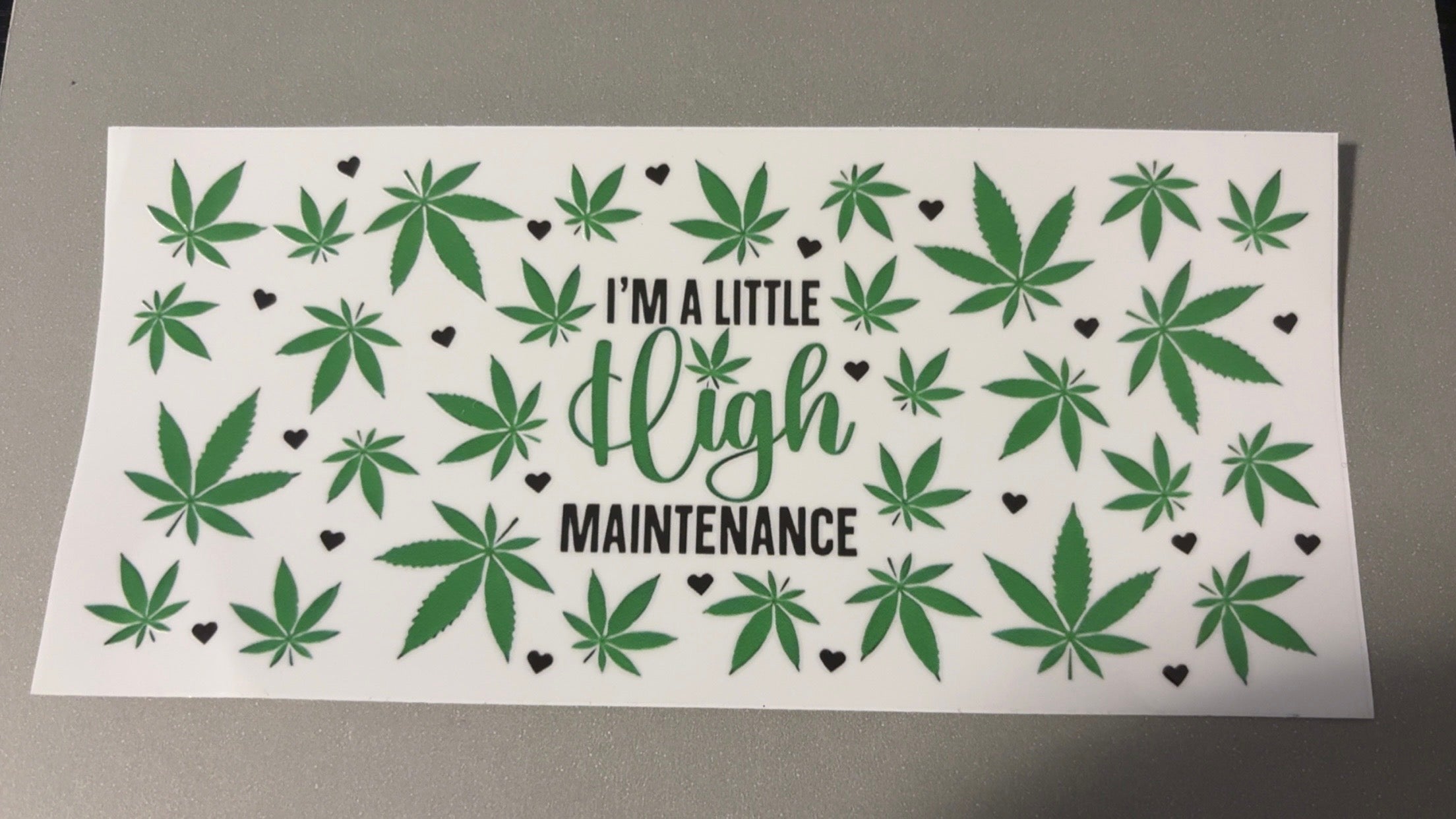 High Maintenance, pot leaves, black hearts
