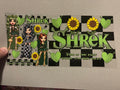 Shrek Bratz with sunflowers & green hearts